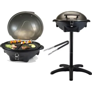 Kugelgrill mit Stativ - elektrischer Tischgrill mit Grillzange, Fettfrei grillen