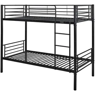 Habitat et Jardin Etagenbett ADAM 90 x 190 cm Metall schwarz