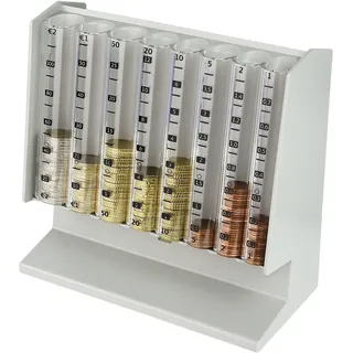 HMF Münzsortierer / Spardose 210 mm lichtgrau