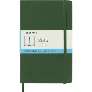 Moleskine Notizbuch Klassisches gepunktetes Myrtegrün 13 x 21 cm