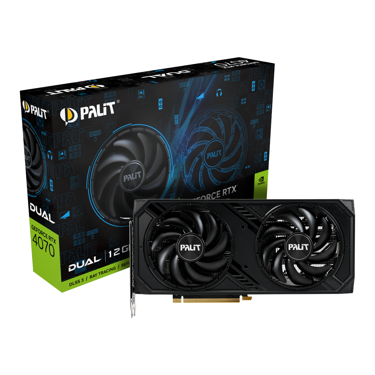 Bild von GeForce RTX 4070 Dual 12 GB GDDR6X