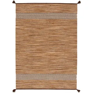 Pergamon Kelim Toskana Wollteppich 200 x 300 cm Braun