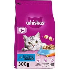 Whiskas Croccantini Adult 1+ mit Thunfisch - Trockenfutter für ausgewachsene Katzen, 14er Pack (14 x 300 g)