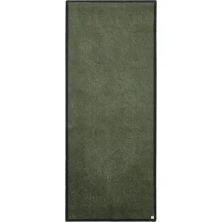 Barbara Becker Fußmatte Gentle, Schmutzfangmatte waschbar, für Eingangsbereich und Wohnungstür, Fußabstreifer Innen, Türmatte, Grün 67 x 170 cm