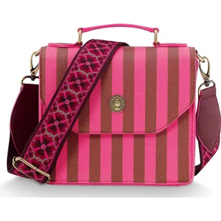 Pip Studio Frances Cross Body Bag Small Stripe Pink 19x7x17.5cm - Rosa