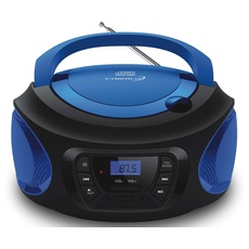 Tragbarer CD-Player | | CD/CD-R | USB | FM Radio | AUX-In | Kopfhöreranschluss | Kinder Radio | Boombox | CD-Radio | Stereoanlage | Kompaktanlage (Cobalt Blue)