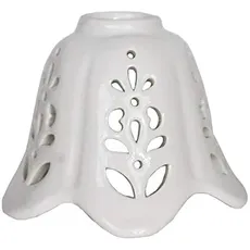 Ersatz Lampenschirm aus Keramik mit 5 Spitzen für Kronleuchter klassischer Landhausstil - 13 cm 100% Made in Italy