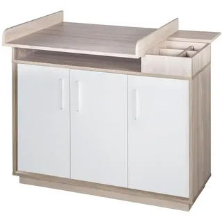 Roba Wickelkommode Olaf , Weiß , Holz , Rechteckig , 117.5x101.5x77 cm , Blauer Engel , Babymöbel & Kindermöbel, Babyzimmer, Wickelkommoden & Zubehör, Wickelkommoden