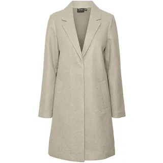 VERO MODA Damen Vmpop Coat Noos Mantel, oatmeal, XL