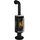 Rota Twist Stahl Schwarz/Abdeckplatte Speckstein