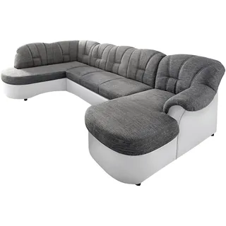 DOMO collection Wohnlandschaft Flores, wahlweise mit Bettfunktion, wahlweise mit Federkern (nicht bei Microfaser PRIMABELLE®-Struktur möglich), frei im Raum stellbar