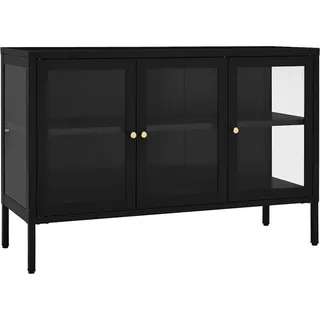 vidaXL Sideboard 105 x 70 x 35 cm Schwarz