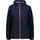 Woman Rain Jacket Black Blue 44