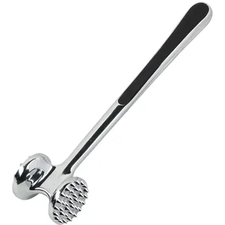 KESPER | Fleischklopfer – Edelstahl | Fleischhammer 20,5 cm, beidseitig nutzbar, rutschfester Griff, ideal für Schnitzel & Steaks | 90468