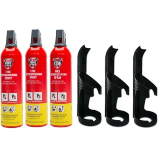 IWH - Feuerlöschspray 750 ml | Kompakt und ideal für Camping, Auto, Haus und Freizeit | Kleines Feuerlöschspray ideal auch für unterwegs | Brandklassen A und F