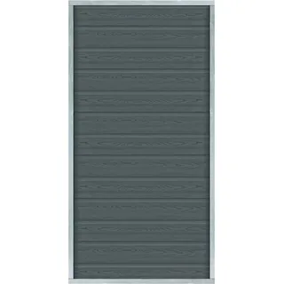 Plus Holz Sichtschutzzaun Artura WPC Schiefergrau 90 cm x 175 cm