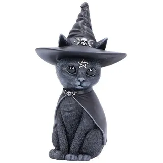 Nemesis Now Purrah Hexenhut Okkulte Katze, schwarz, 13,5 cm