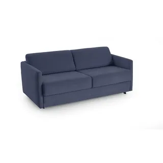 ATLANTIC home collection Schlafsofa Limone, hochwertig gepolstert, dunkelblau, Dauerschläfer mit 140/200 Liegefläche, 193x93x90 cm (BxTxH)