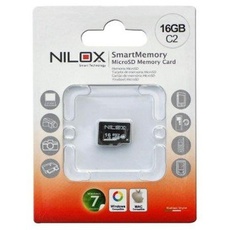 Nilox 16 GB microSD Flash-Speicher 16 GB Klasse 2 – Flash-Speicher (16 GB, MicroSD, Klasse 2, 2 MB/s, schwarz)