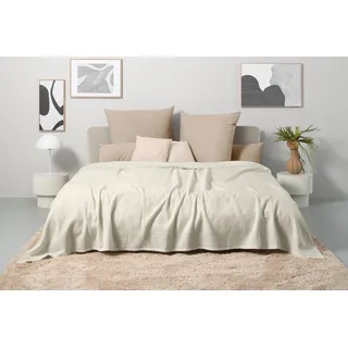 OTTO home Mira Bettüberwurf 150 x 250 cm Creme