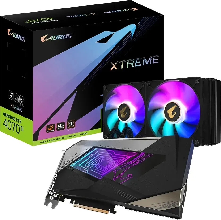 Bild von AORUS GeForce RTX 4070 Ti XTREME WATERFORCE Grafikkarte