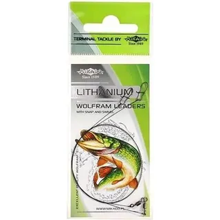 Mikado Lithanium Tungsten Vorfachschnüre 35 Cm 10 Einheiten Durchsichtig 15 kg Durchsichtig 15 kg - Transparent