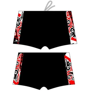 Turbo Maori Skin Tattoo Badehose Boxer - Black - 3XL