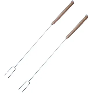 GRILLSPIEßE , Silberfarben , Holz, Metall , 100.3x4.6x2.8 cm , Küchenzubehör, Küchenhelfer, Küchenutensilien