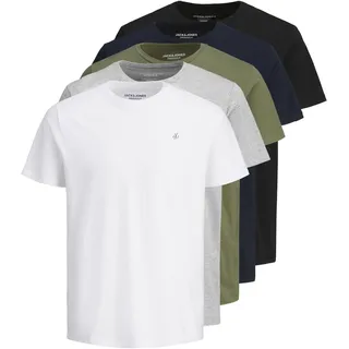 JACK & JONES Herren, T-Shirt 5er Pack JORJXJ