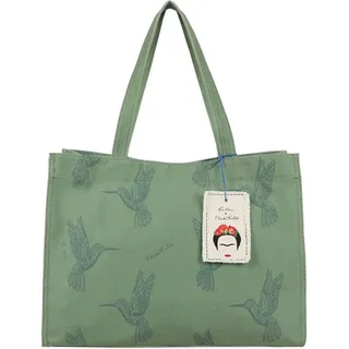 Fritzi aus Preußen Fritzi aus Preussen Damen Fritzi x Frida Kahlo Easy01 Kolibri Canvas Green Shopper