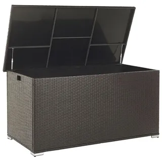 Beliani Auflagenbox 155 x 75 cm Braun/Schwarz