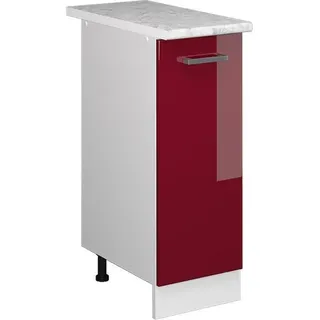 Vicco Apothekerschrank R-Line 30 x 81,6 x 60 cm Rot Hochglanz