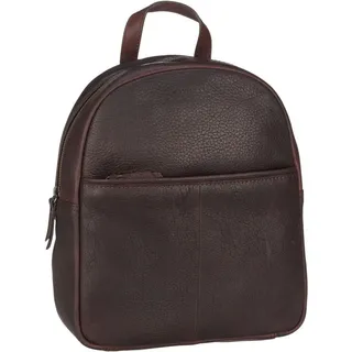 Burkely Rucksack Leder 30 cm Laptopfach brown