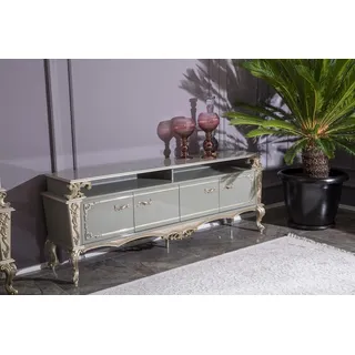 Sideboard Luxus Schrank Regal Holz Anrichte Schränke Wohnzimmer Lowboard Design - Grau