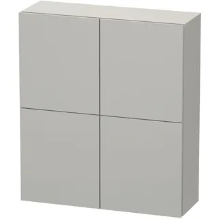 Duravit  L-Cube Halbhochschrank, 2 Türen, 700x243x800mm, LC116700707, Farbe: Betongrau Matt Dekor