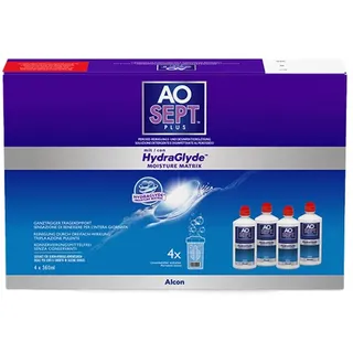 Aosept Plus HydraGlyde Peroxid-Lösung 4 x 360 ml