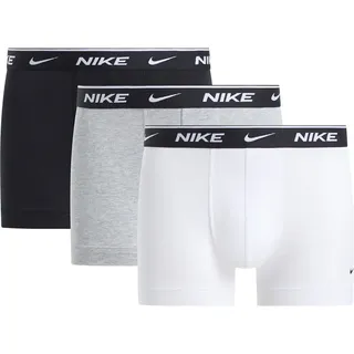 Nike Nq00ke1284 Trunk Boxershorts 3 Einheiten - Whtie / Grey Heather / Black - L
