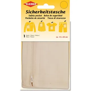KLEIBER Sicherheitstasche 140 x 200 mm ecru - Bunt