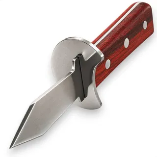 Austernmesser Austernöffner Austernbrecher Hartkäse Messer mit Fingerschutz | 3fach genietet Handschutz Auster Austern Messer für Muscheln geeignet | Oyster Knife Parmesan Brecher Käsemesser