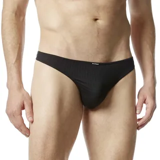 Bruno Banani String "CHECK LINE 2.0 STRING", Herren, Gr. 5M, schwarz (schwarz karo), Obermaterial: 90% Polyamid, 7% Elasthan, 3% sonstige Fasern, kariert, bequem, Unterhosen String