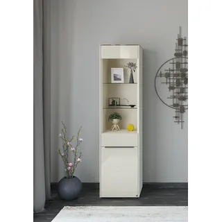 Set One by Musterring Standvitrine Reno 48 x 42 x 185 cm Kaschmir