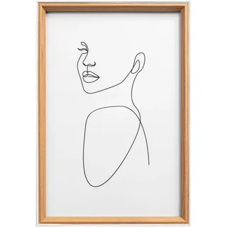 walther design Bilderrahmen Silhouette Holzrahmen, 20x30 cm, buche, NW030P
