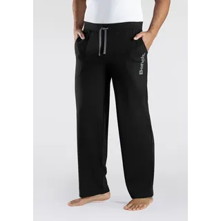 Relaxhose BENCH. LOUNGEWEAR, Herren, Gr. 52/54 (L), N-Gr, schwarz, Sweatware, Obermaterial: 60% Baumwolle, 40% Polyester, unifarben, Basic, bequem lang, Hosen Relaxhose, aus leichter Sweat-Qualität, Topseller