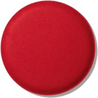 Sitzkissen gepolstert Chiemgauer Weberei rot, Designer Chiemgau factory, 2.7 cm
