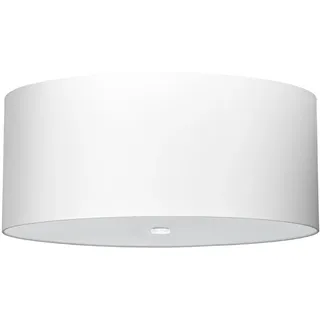 Kronleuchter OTTO 60 weiß 5xE27 15W Stoff/Glas/Stahl 30x60x60cm Sollux Lighting - Weiß