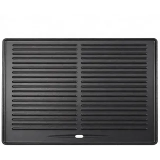 GFTIME 41.5 x 31cm Wendeplatte Gusseisen Grillplatte für Taino Pro/Red 4 und 6 Serie, Gussplatte Plancha für Burnhard Fred/Big Fred Serie, Grillplatten Gasgrill Zubehör für Tepro gasgrill 3661