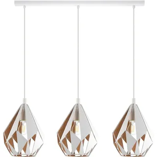 EGLO Carlton 3-flg. 21 cm abstrakt gold-weiß