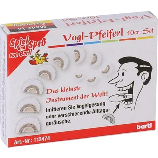 Bartl Vogl-Pfeiferl, Vogelfpeifen Pfeifen wie eine Nachtigall | Nostalgisches Instrument (10er Set)