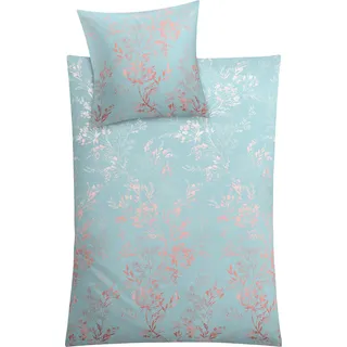KLEINE WOLKE Kate Ornamental Krokusblau 135 x 200 cm + 80 x 80 cm