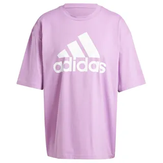 adidas Damen Essentials Big Logo Boyfriend Tee, preloved Purple, XS